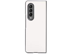 Capa para Samsung Galaxy Z Fold 3 5G Pele Sintética Anti-Riscos Branco