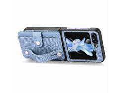 Capa para Samsung Galaxy Z Flip 5 5G com Porta-Cartões Azul