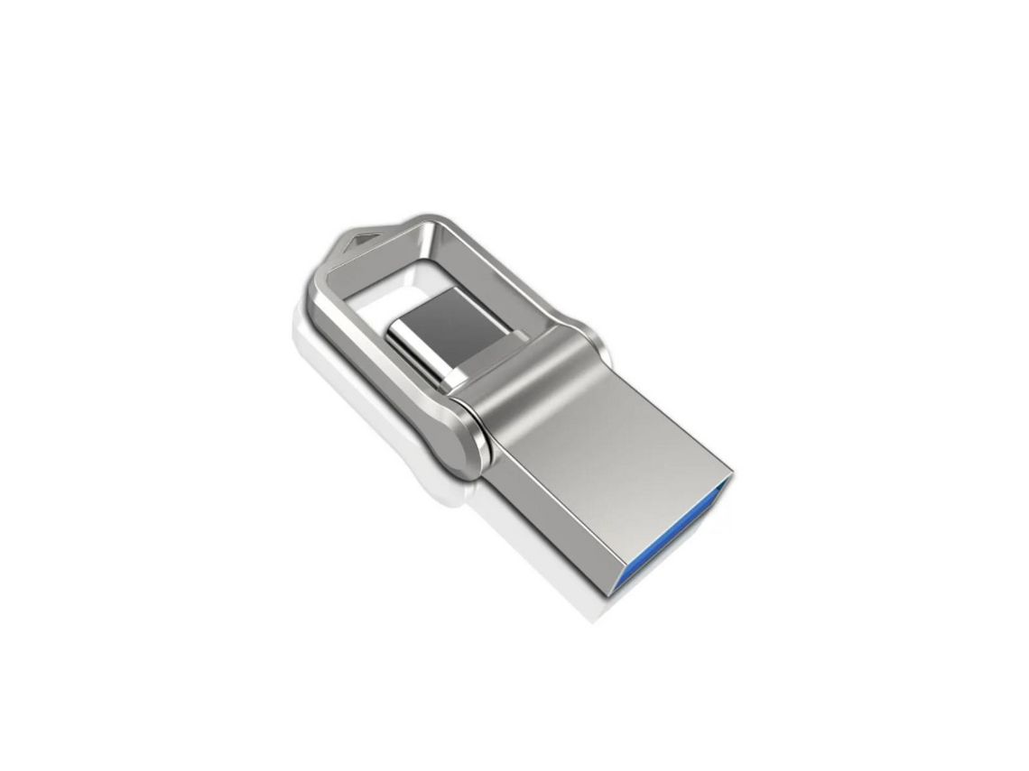 Mini Pen Drive KLACK Flashdrive Memória Externa 128 Gb KLACK de Metal Otg Tipo-C