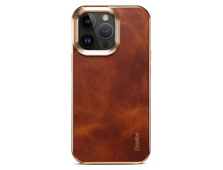 Capa para iPhone 12 DENIOR Pele Sintética Castanho