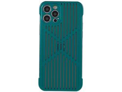 Capa para iPhone 12 Pro Max Pele Sintética Verde