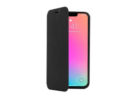 Capa Fólio para iPhone 14/13 SCREENOR Pele Preto