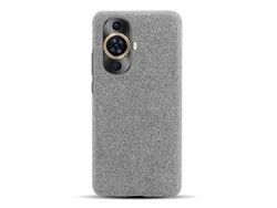 Capa para Huawei Nova Pele Sintética Cinzento