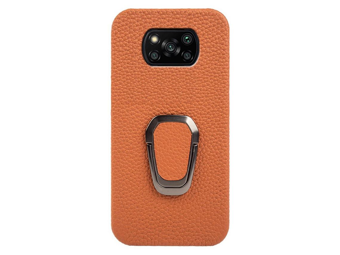 Capa para Xiaomi Poco X3, Poco X3 X3 X3 Pro Pele Sintética Anti-Riscos Castanho