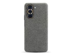 Capa para Huawei Nova 4 Pele Sintética Cinzento