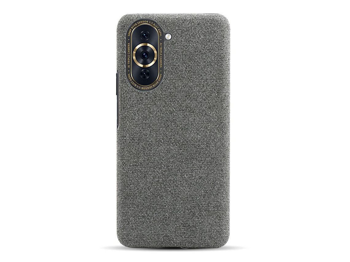 Capa para Huawei Nova 4 Pele Sintética Cinzento