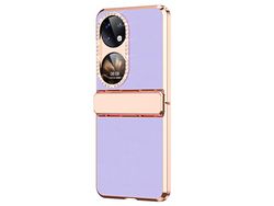 Capa para Huawei P50 4 Pele Sintética Roxo