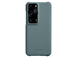 Capa para Huawei P60 Pro Pele Sintética Azul