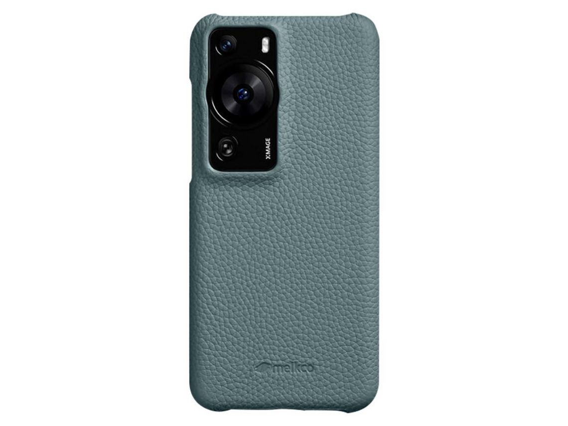 Capa para Huawei P60 Pro Pele Sintética Azul
