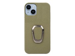 Capa para iPhone 14 Pele Sintética Verde