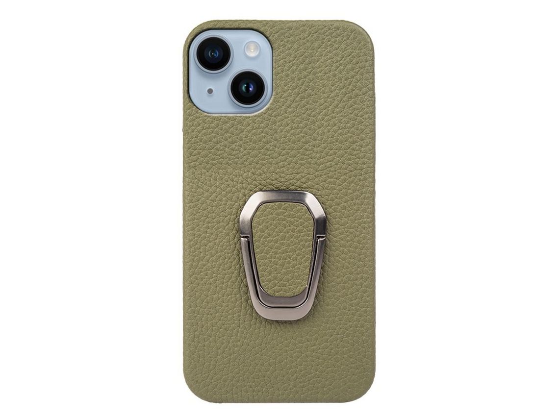 Capa para iPhone 14 Pele Sintética Verde