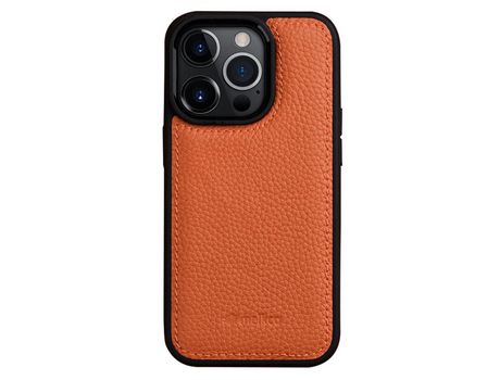 Capa para iPhone 14 Pro MELKCO Pele Sintética Laranja