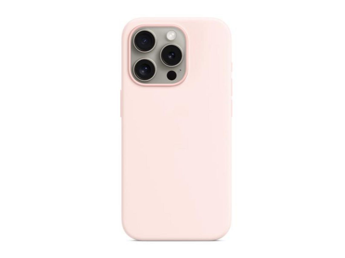 Capa para iPhone 15 Pro Max PHONECARE Silicone Líquido Rosa