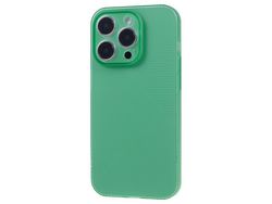 Capa para iPhone 14 Pro Pele Sintética Anti-Choque Verde