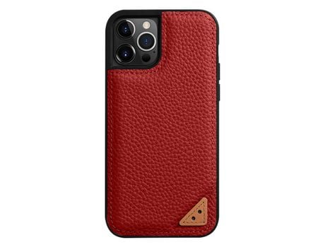 Capa para iPhone 13 Pro Max MELKCO Pele Sintética Anti-Choque Vermelho