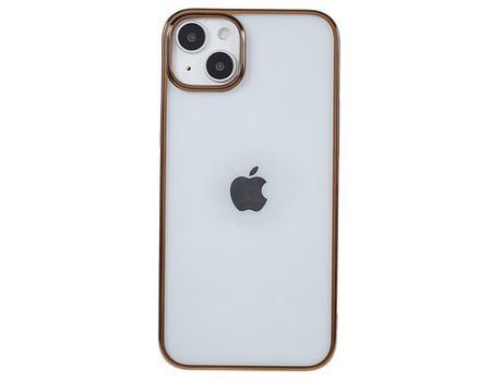 Capa para iPhone 14 Plus MUTURAL Pele Sintética Anti-Choque Dourado