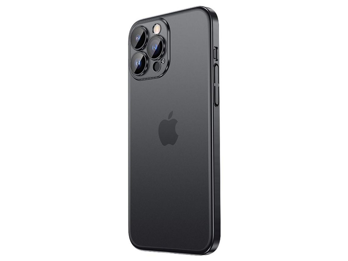 Lente para Telefone para iPhone 14 Pro Pele Sintética Preto
