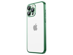 Lente para Telefone para iPhone 14 Pro Pele Sintética Verde