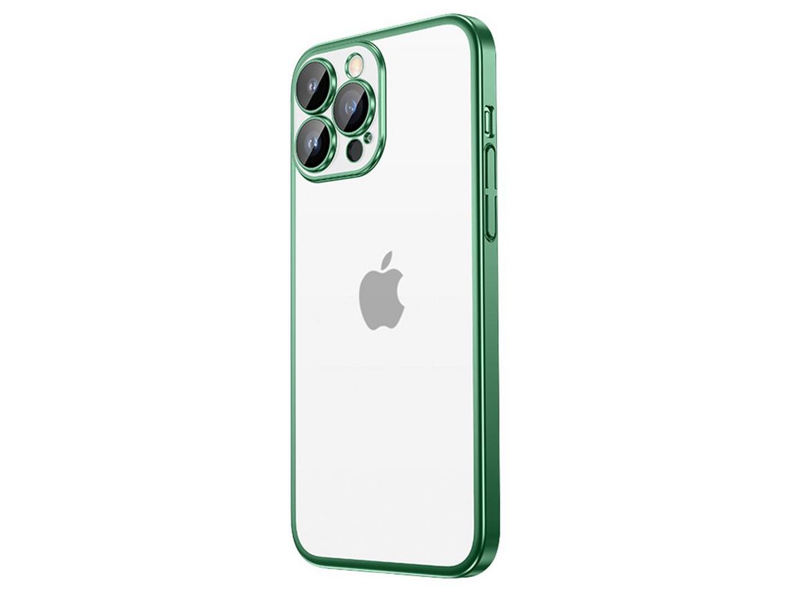 Lente para Telefone para iPhone 14 Pro Pele Sintética Verde