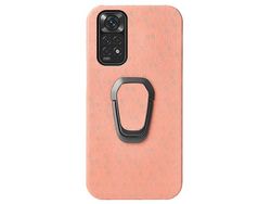 Capa para Xiaomi Redmi Note 11 4G, Redmi Note 11 Pele Sintética Rosa