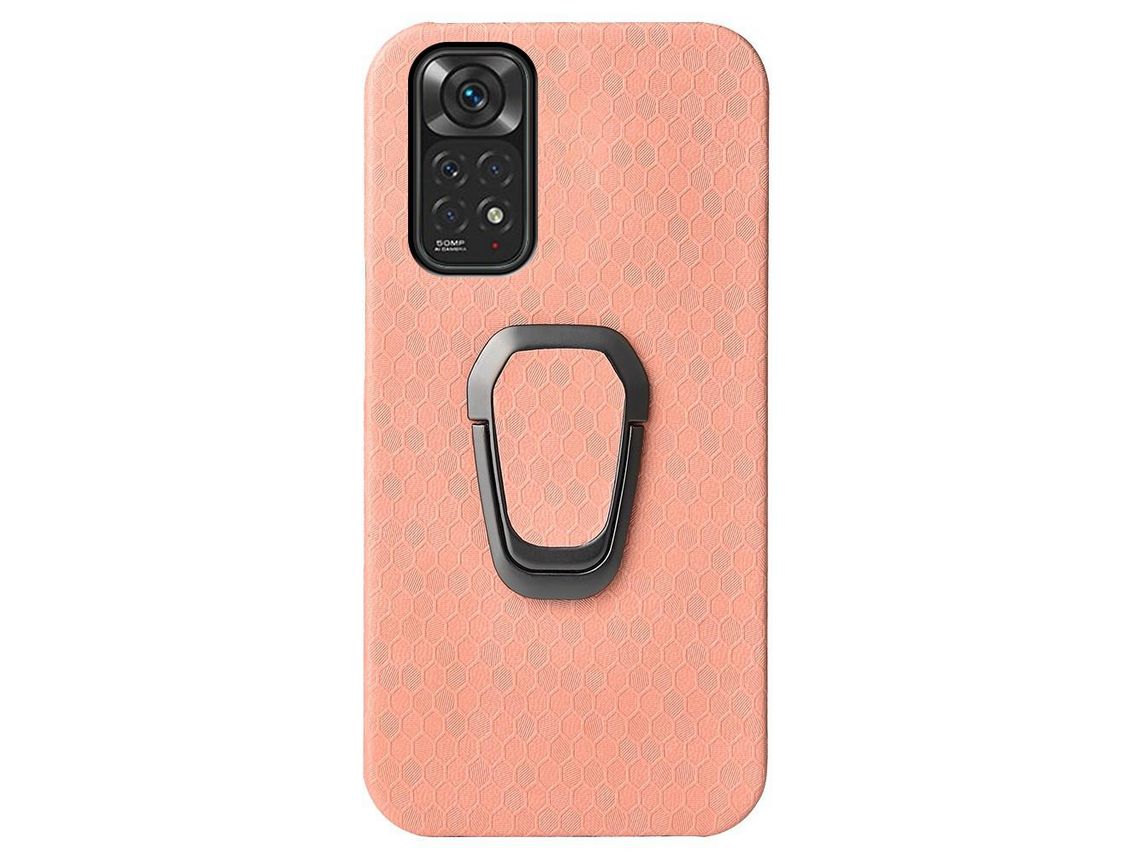 Capa para Xiaomi Redmi Note 11 4G, Redmi Note 11 Pele Sintética Rosa