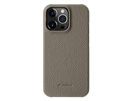 Capa para iPhone 15 Pro Max MELKCO Pele Sintética Cinzento