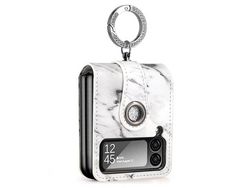 Capa para Samsung Galaxy Z Flip 4 5G Pele Sintética Multicor