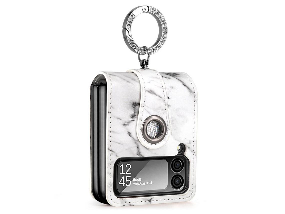 Capa para Samsung Galaxy Z Flip 4 5G Pele Sintética Multicor