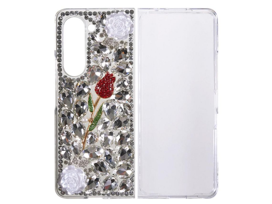Conjunto de Capas para Samsung Galaxy Z Fold 5 5G Pele Sintética (2un)