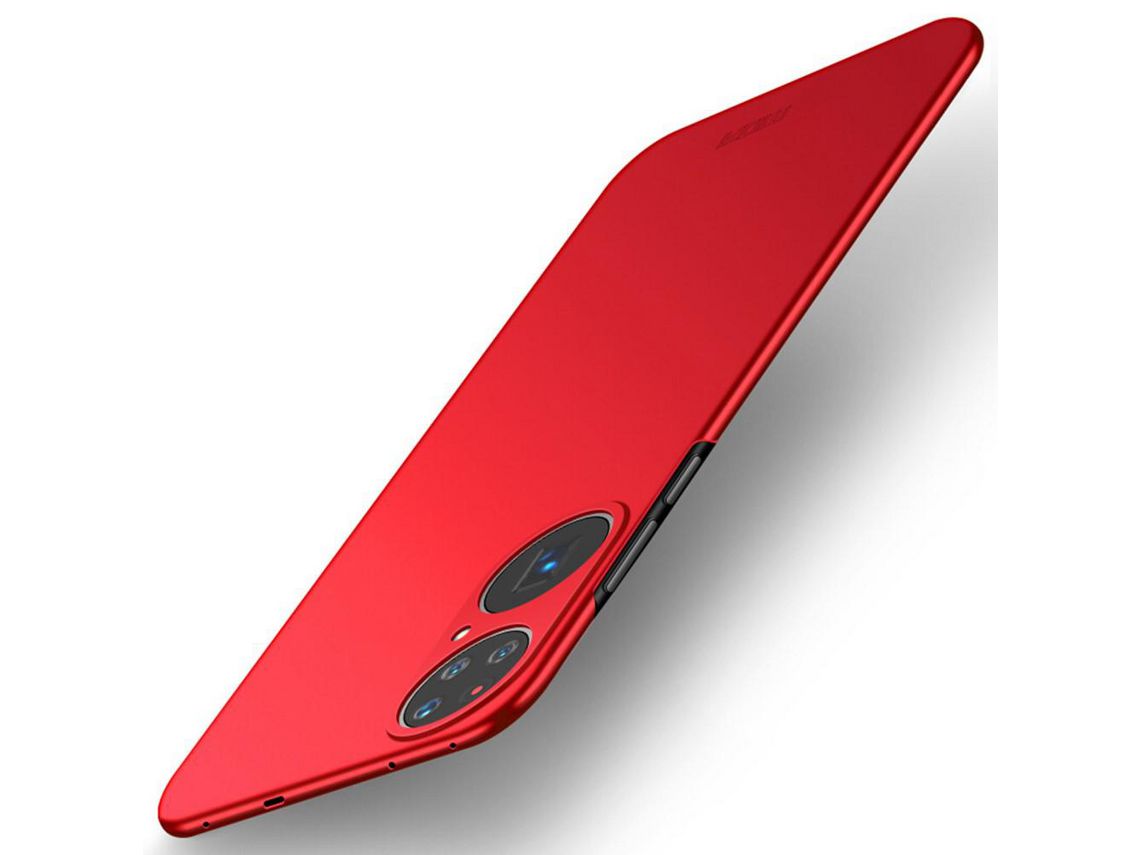 Capa para Huawei P50 Pro MOFI Pele Sintética Vermelho