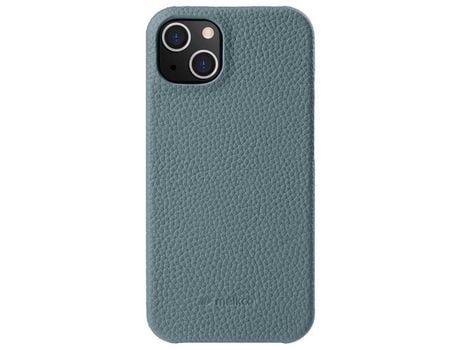 Capa para iPhone 14 Plus MELKCO Pele Sintética Azul