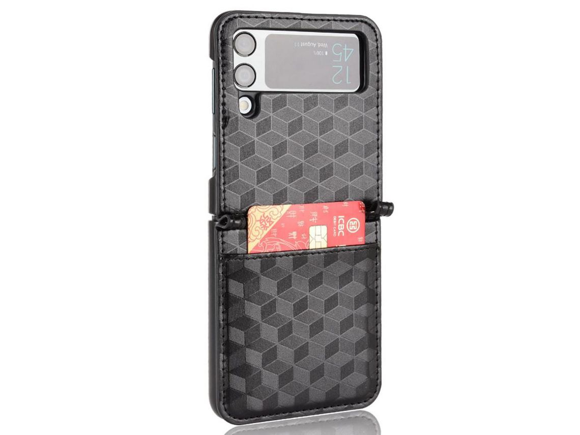 Capa para Samsung Galaxy Z Flip 4 5G Anti-Riscos com Porta-Cartões Multicor