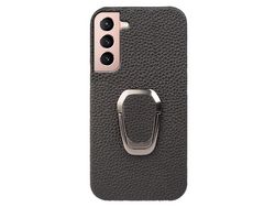 Capa para Samsung Galaxy S21 5G/S21+ Pele Sintética Preto