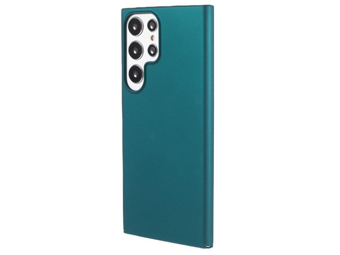 Capa para Samsung Galaxy S22 Ultra/S22 Ultra 5G Pele Sintética Anti-Riscos Verde