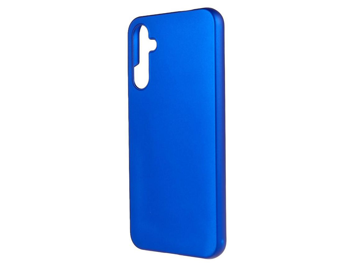 Capa para Samsung Galaxy A14 5G Pele Sintética Anti-Choque Azul