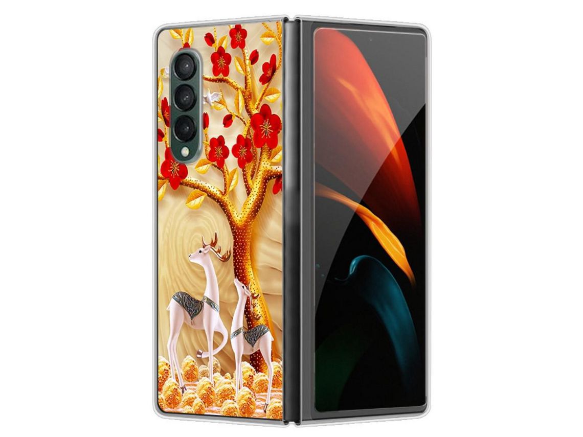 Capa para Samsung Galaxy Z Fold 4 5G Pele Sintética