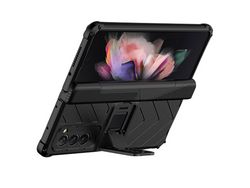 Capa para Samsung Galaxy Z Fold 2 5G Pele Sintética Preto