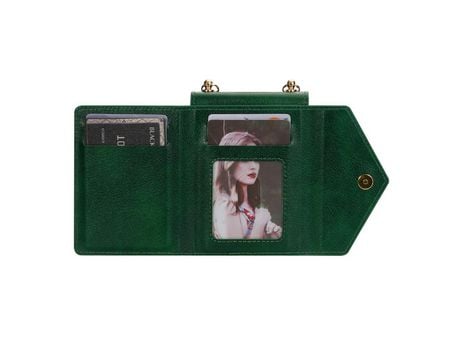 Capa para Samsung Galaxy Z Flip 4 5G N.BEKUS com Porta-Cartões Verde