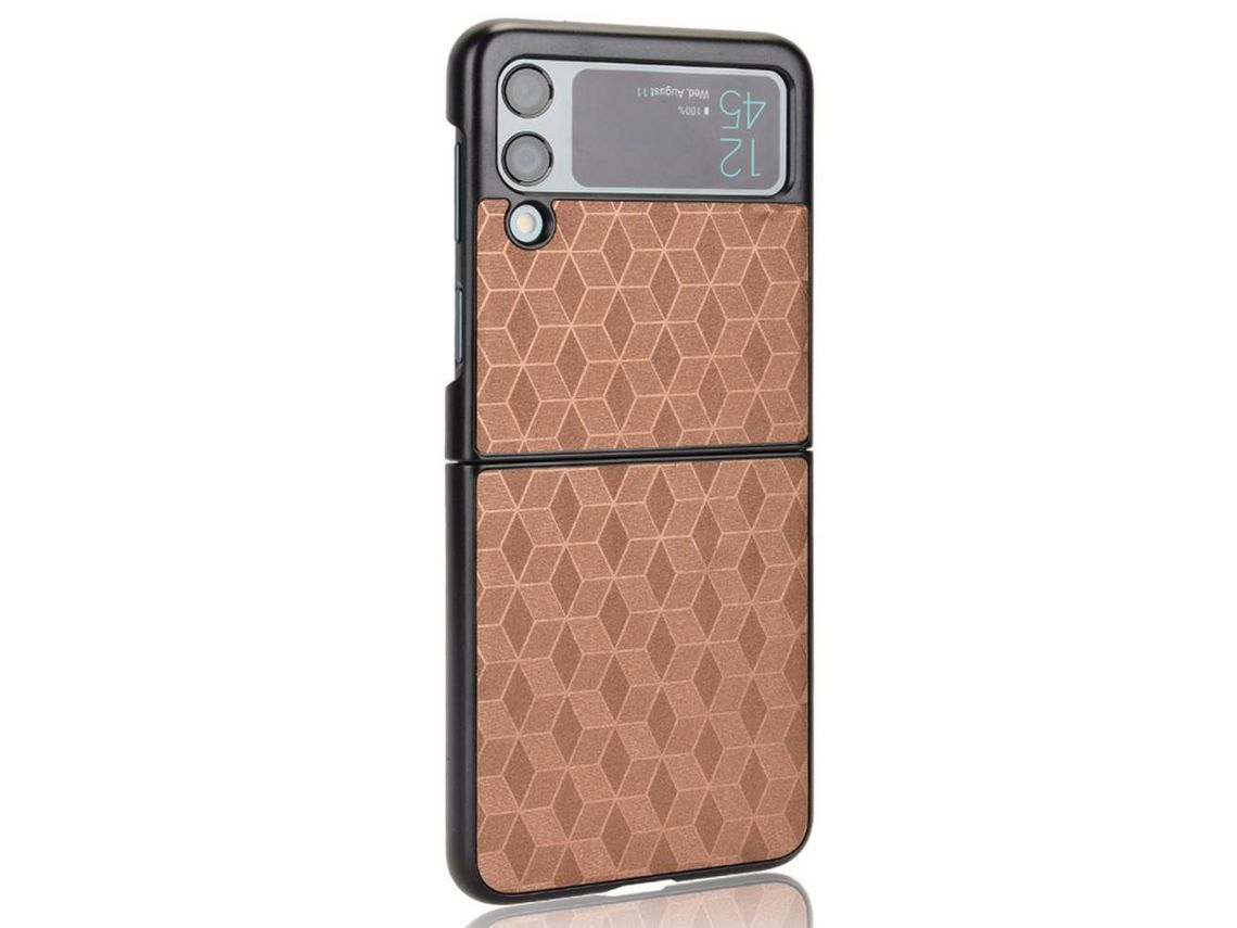 Capa para Samsung Galaxy Z Flip 3 5G Pele Sintética Multicor