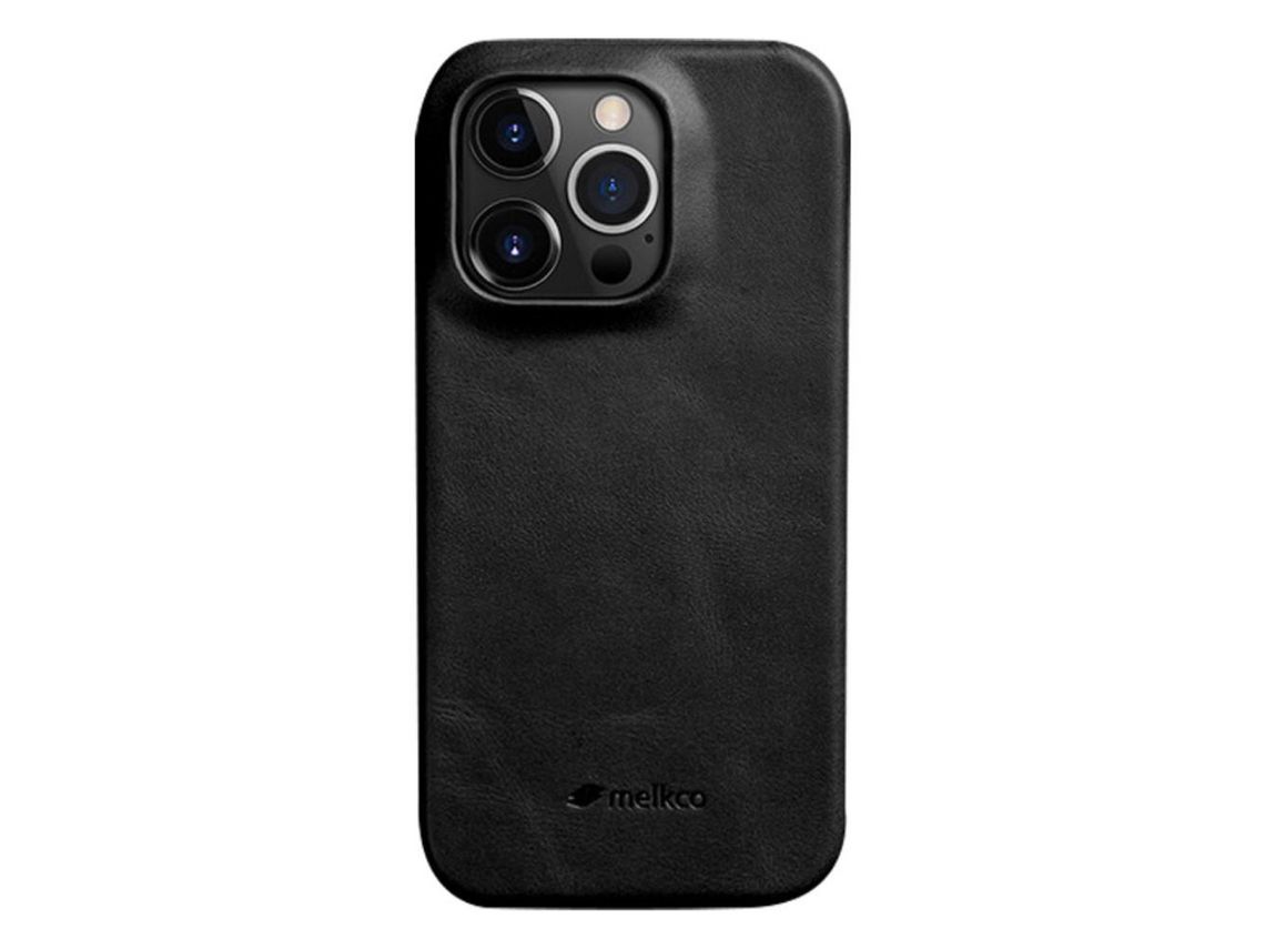 Capa para iPhone 14 Pro Pele Sintética Preto