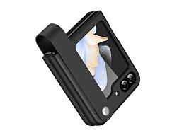 Capa para Samsung Galaxy Z Flip 5 5G Pele Sintética Preto