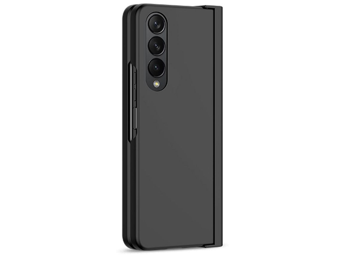 Capa para Samsung Galaxy Z Fold 4 5G Pele Sintética Preto