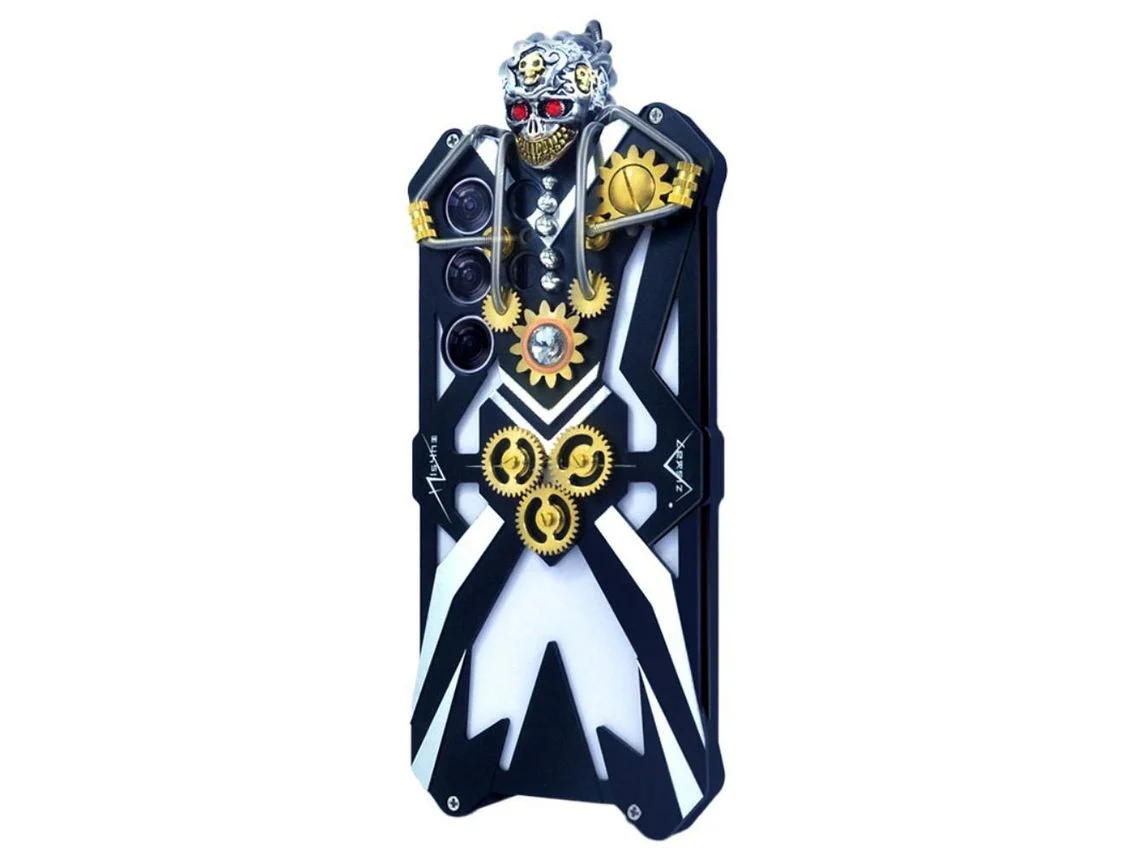 Capa para Samsung Galaxy S23 Ultra Metal Anti-Riscos Prateado