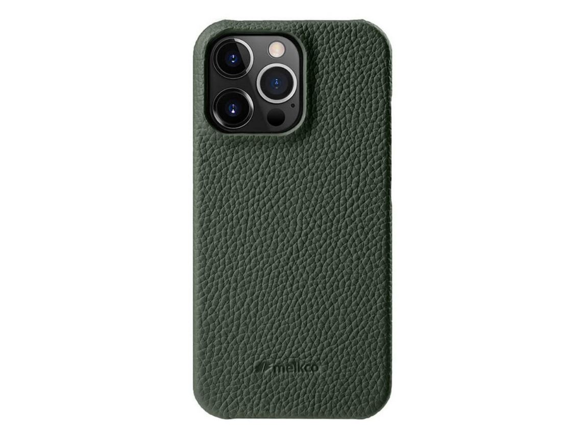 Capa para iPhone 14 Pro Max Pele Sintética Verde