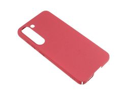 Capa para Samsung Galaxy S21 Pele Sintética Anti-Choque Vermelho