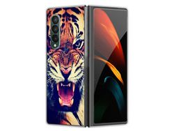 Capa para Samsung Galaxy Z Fold 4 5G Pele Sintética Anti-Riscos Multicor