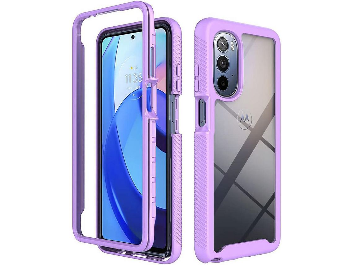 Caneta Stylus Protetora Absorvente para Moto G Stylus 5G HONGWE. Anti-Choque Roxo