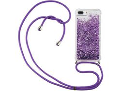Correia Colar Youmehe Líquido Brilhante para iPhone 7 Plus/8 Plus HONGWE. Transparente