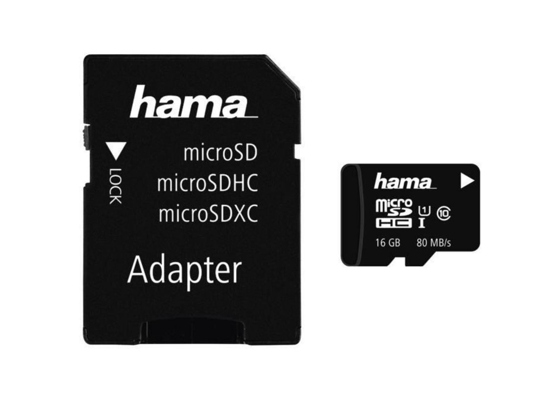 Cartão de Memória Microsdhc 16Gb Classe 10 Uhs-I 80 Mb/S Adaptador/Móvel