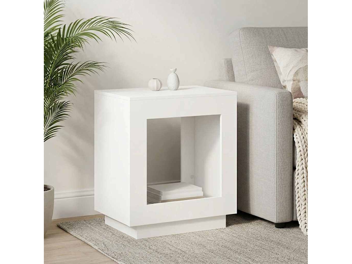 Vidaxl Mesa Lateral Branco 60 X 40 X 65 Cm Derivados De Madeira